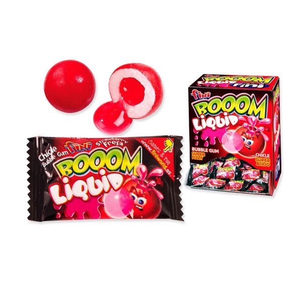CHICLE BOOM LIQUIDO FRESA FINI, 200und